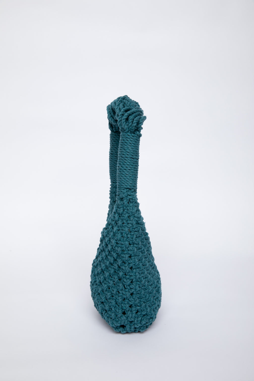 Lunakram Teal Blue Knitted Bag – Square