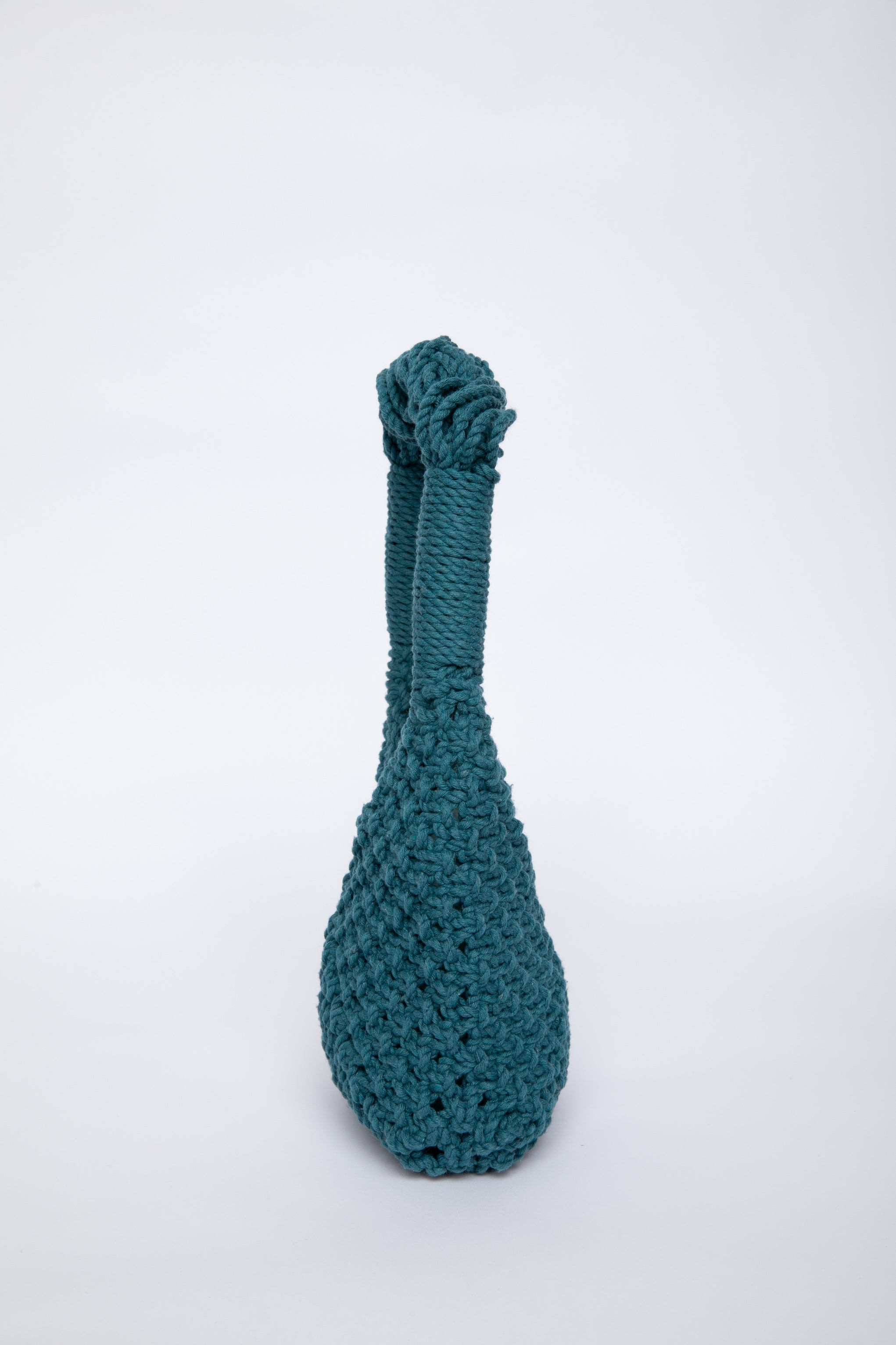 Lunakram Teal Blue Knitted Bag – Square
