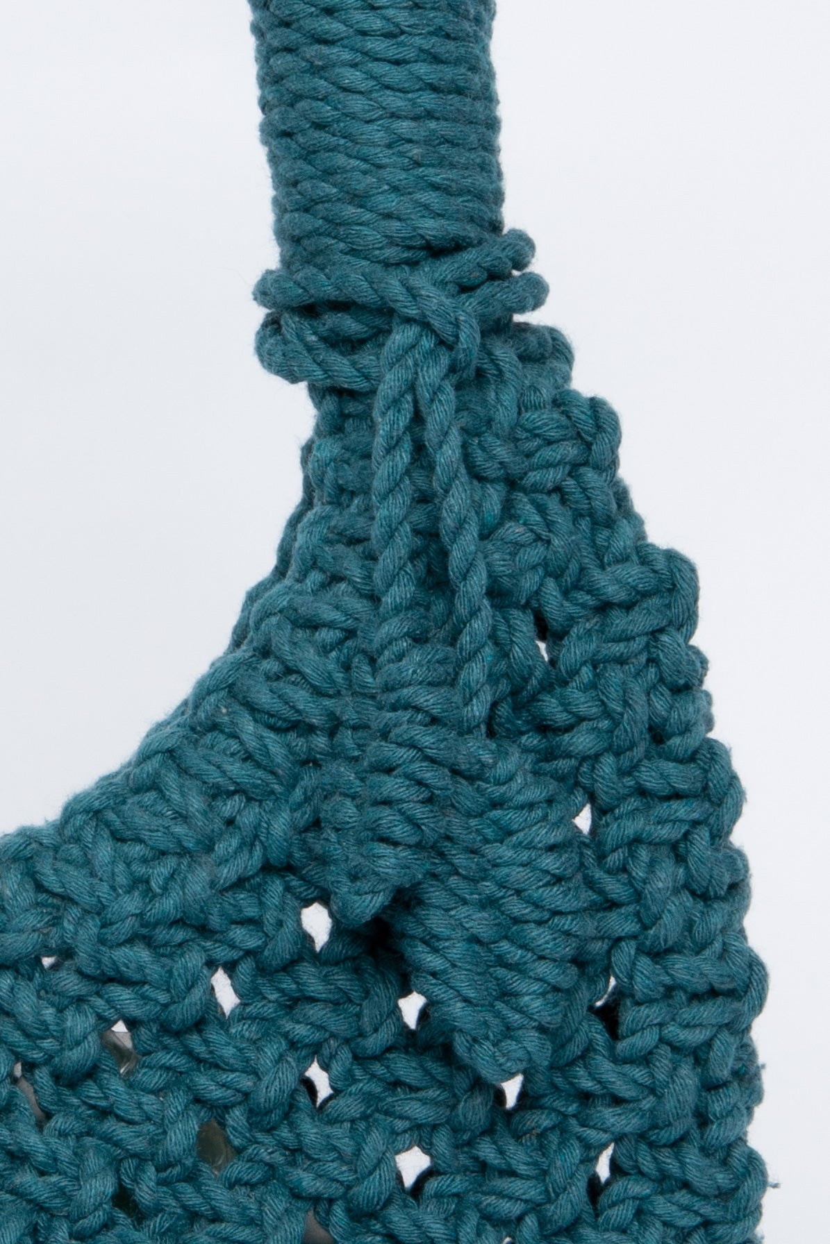 Lunakram Teal Blue Knitted Bag – Round S