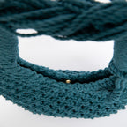 Lunakram Teal Blue Knitted Bag – Round M