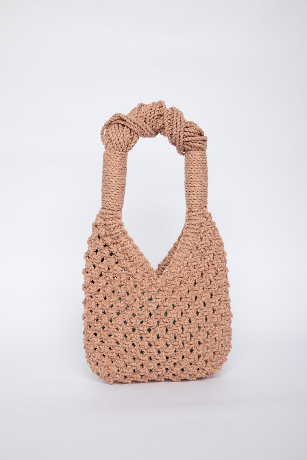 Lunakram Pink Knitted Bag – Square