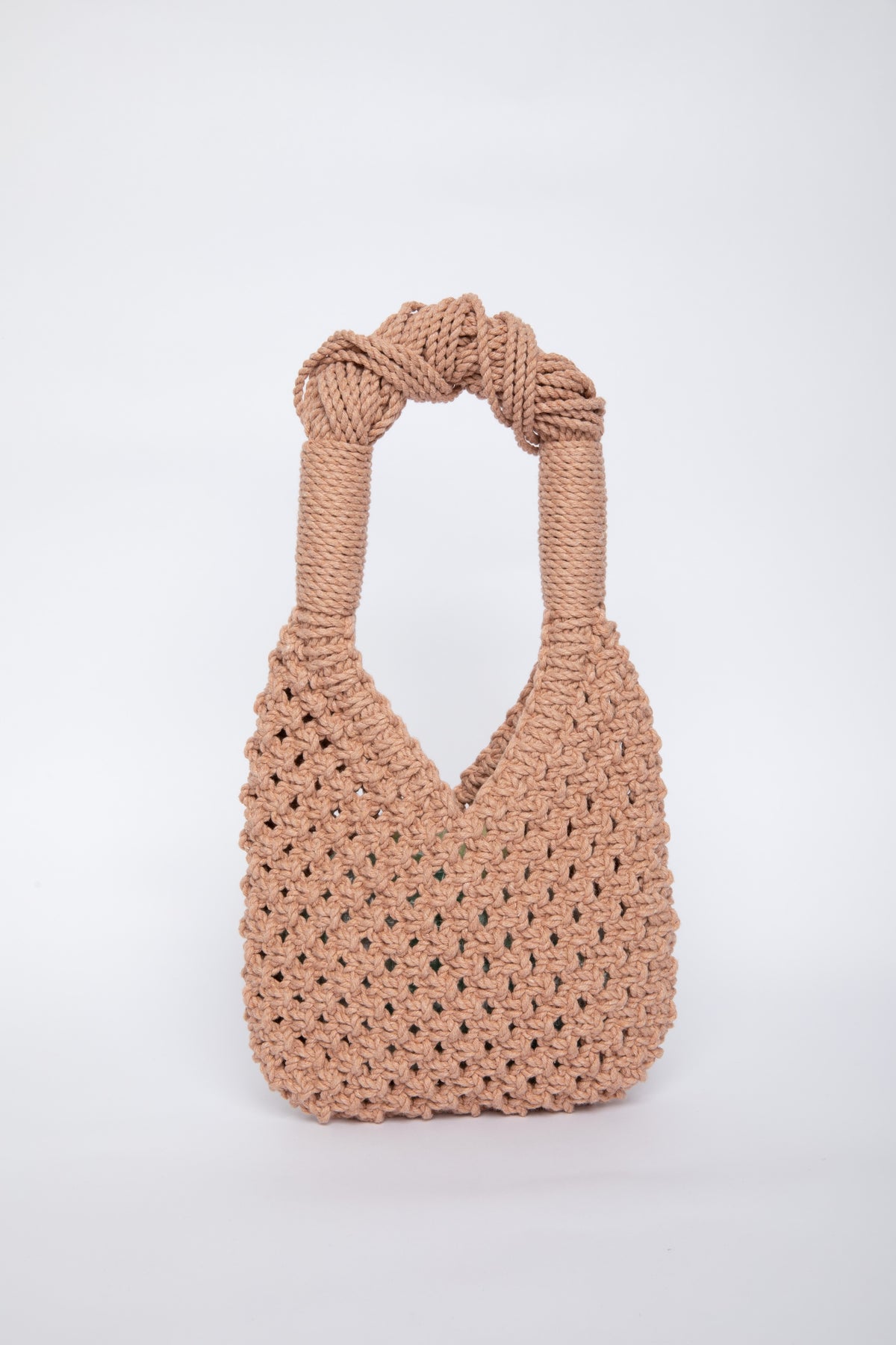 Lunakram Pink Knitted Bag – Square
