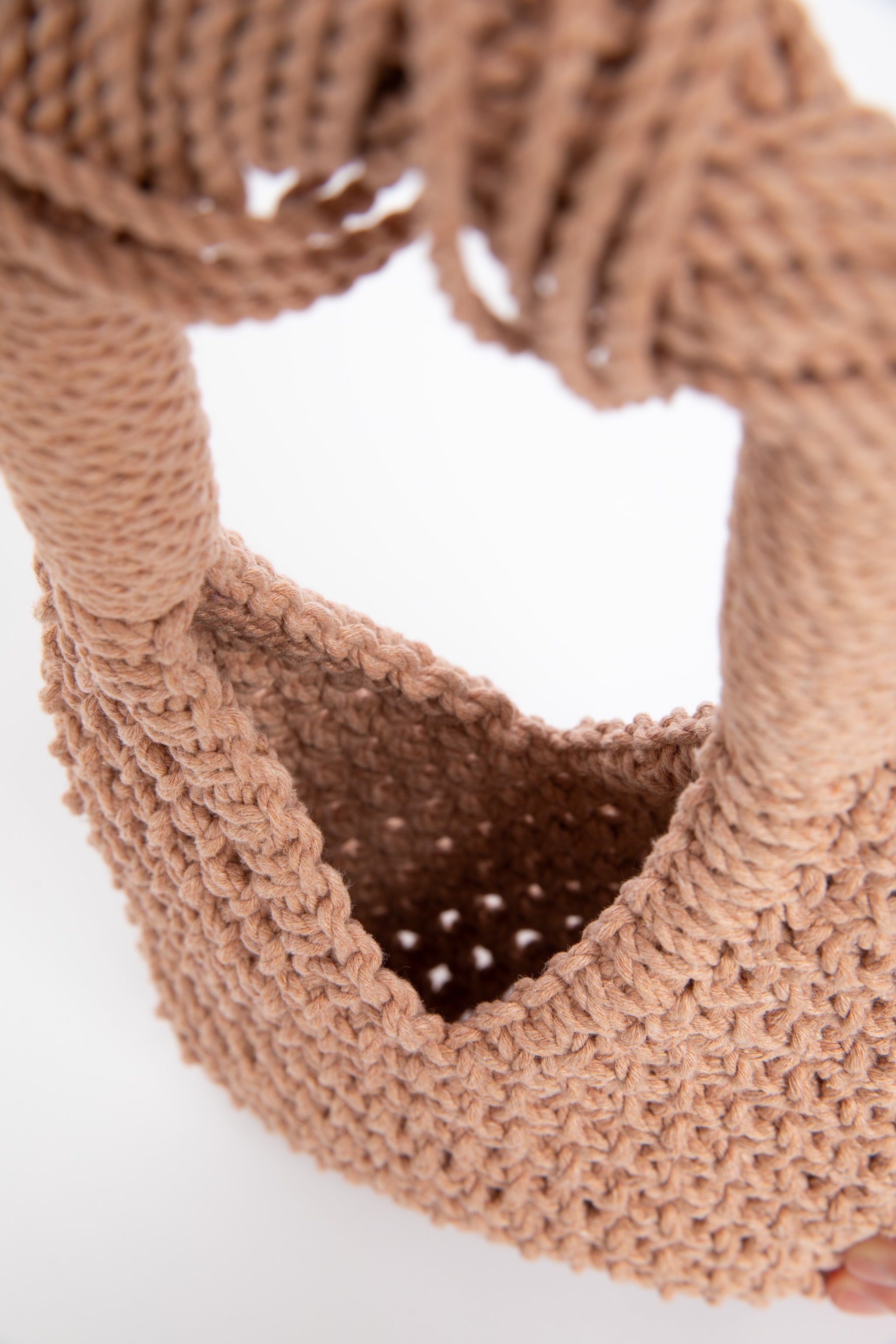 Lunakram Pink Knitted Bag – Square
