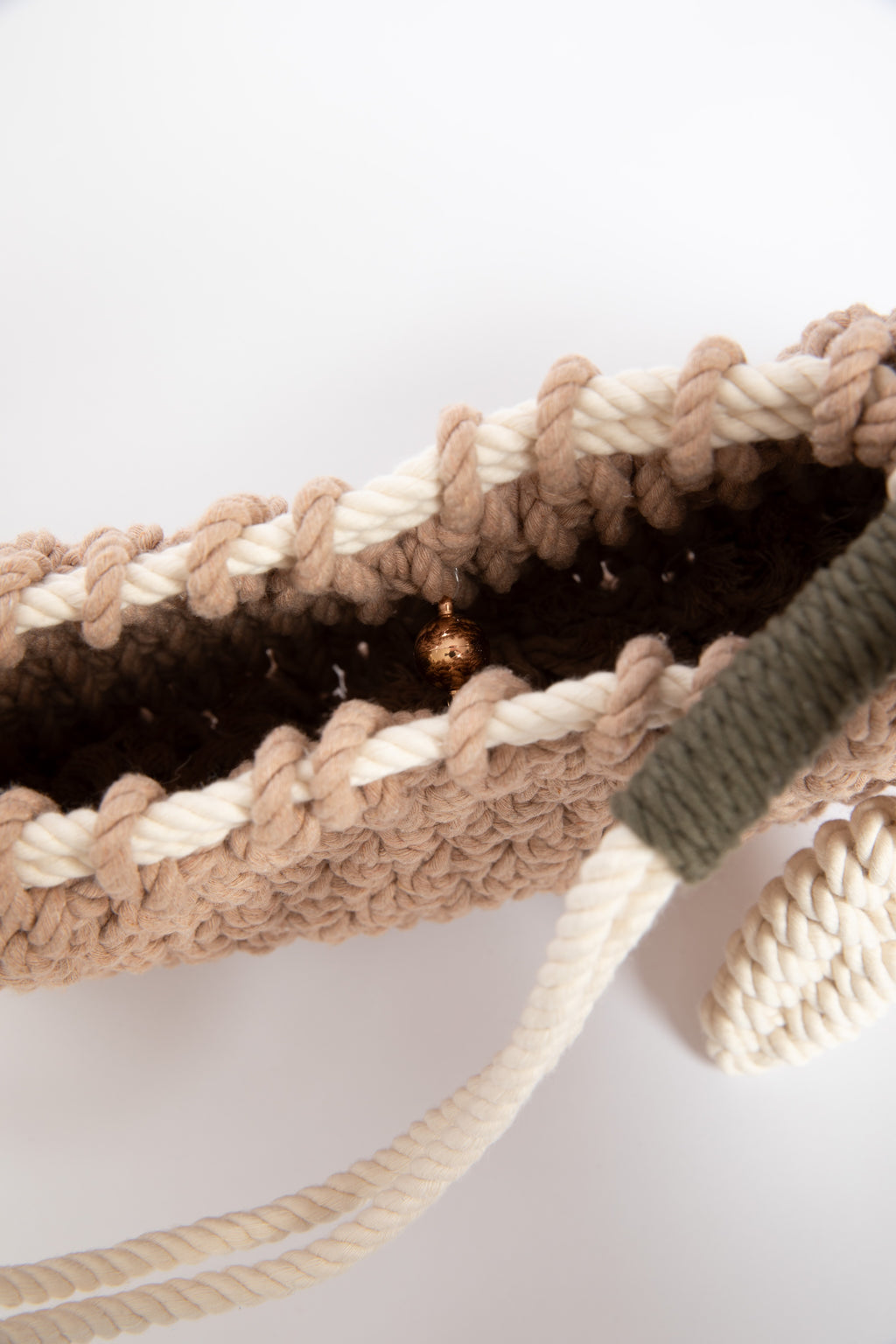 Lunakram Champagne Pink Knitted Bag