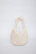 Lunakram Gold & Cream Knitted Bag