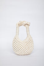 Lunakram Gold & Cream Knitted Bag