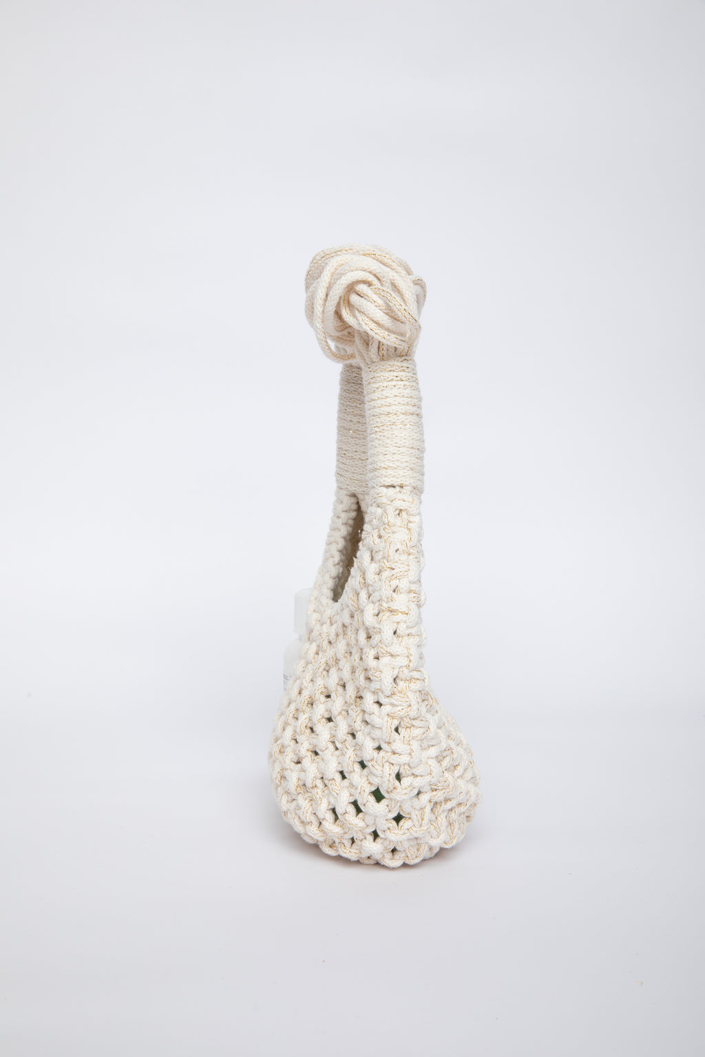Lunakram Gold & Cream Knitted Bag