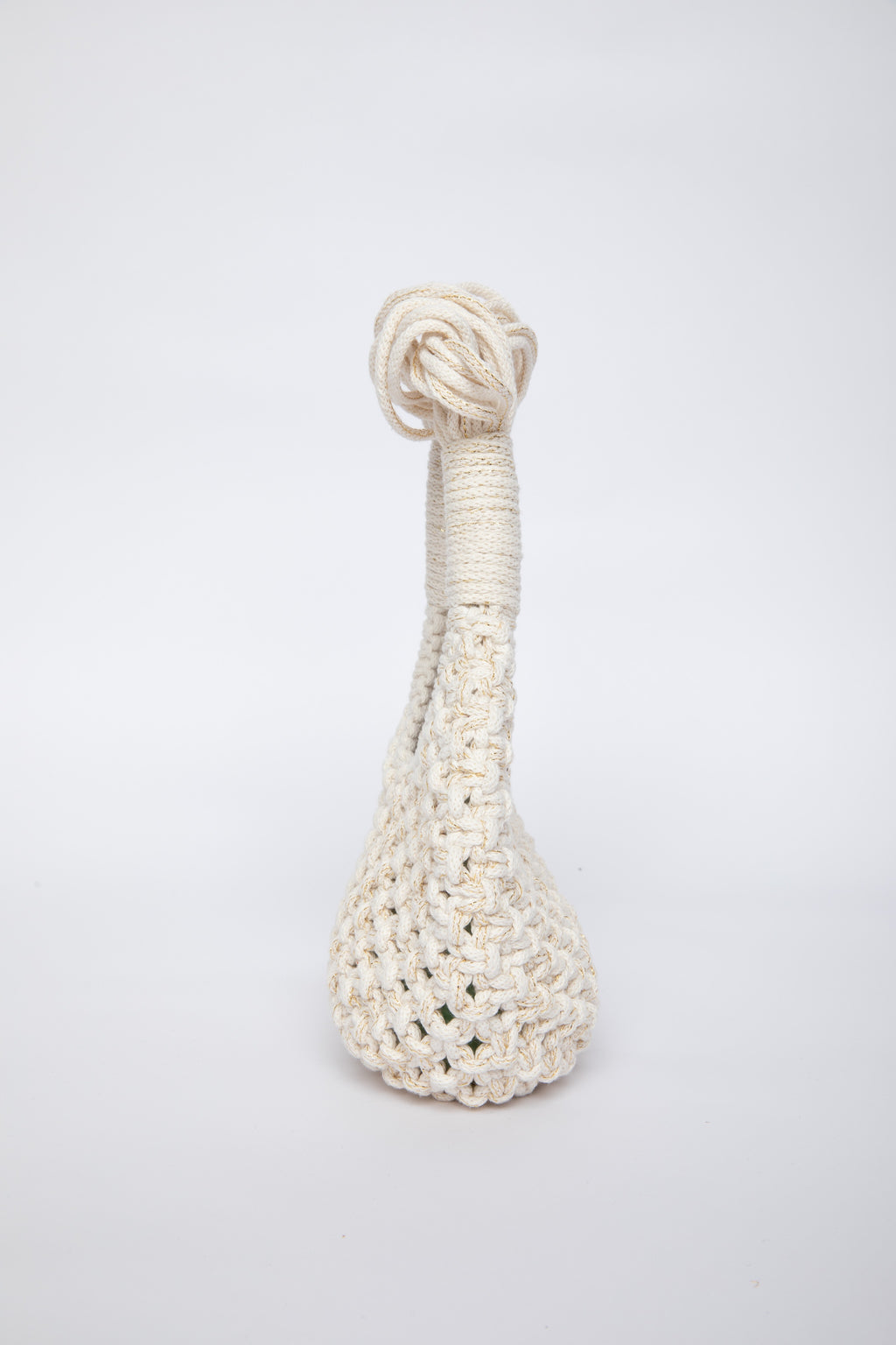 Lunakram Gold & Cream Knitted Bag