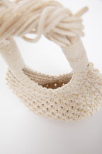 Lunakram Gold & Cream Knitted Bag