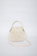 Lunakram Gold & Cream Knitted Bag
