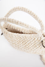 Lunakram Gold & Cream Knitted Bag