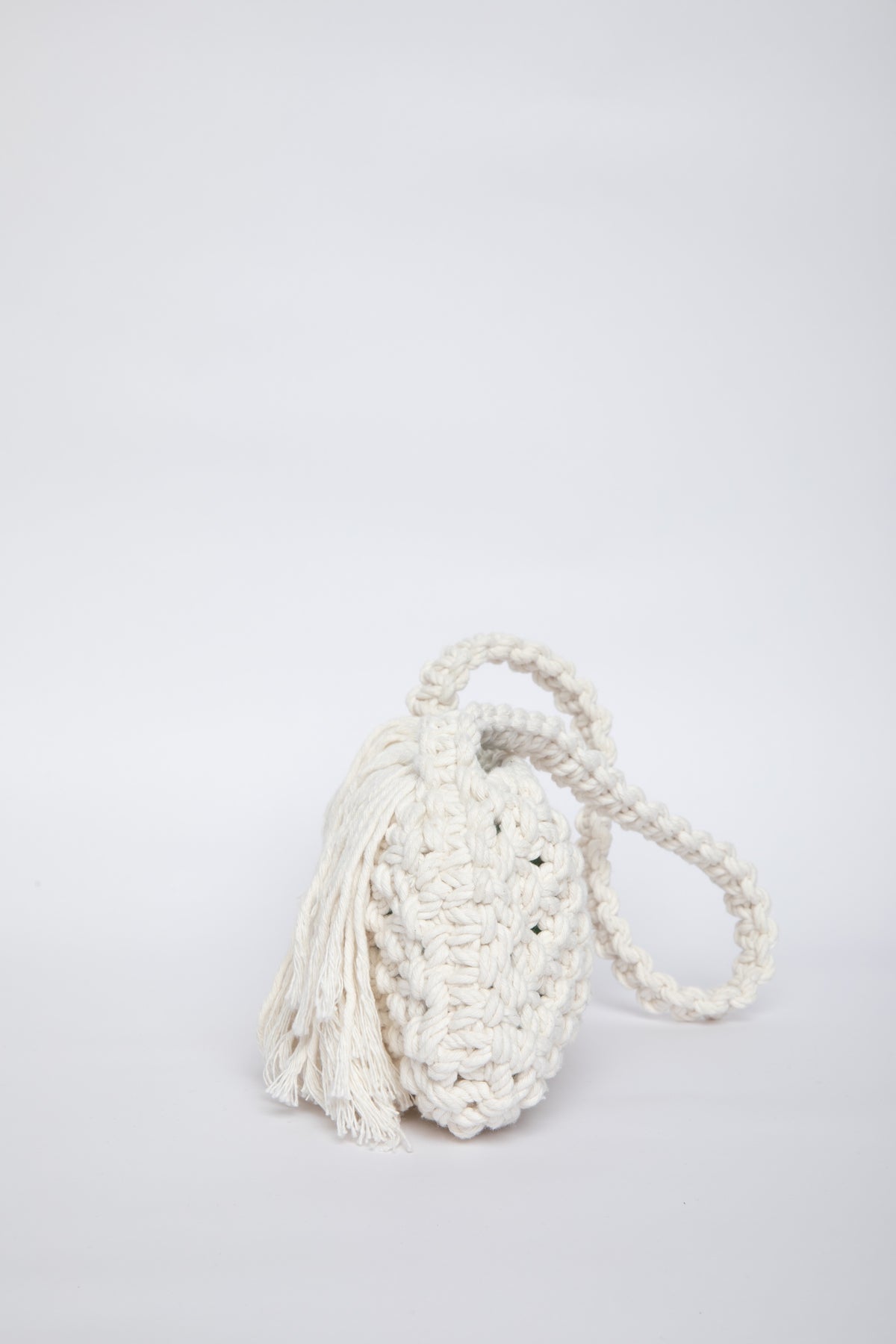 Lunakram White Knitted Bag