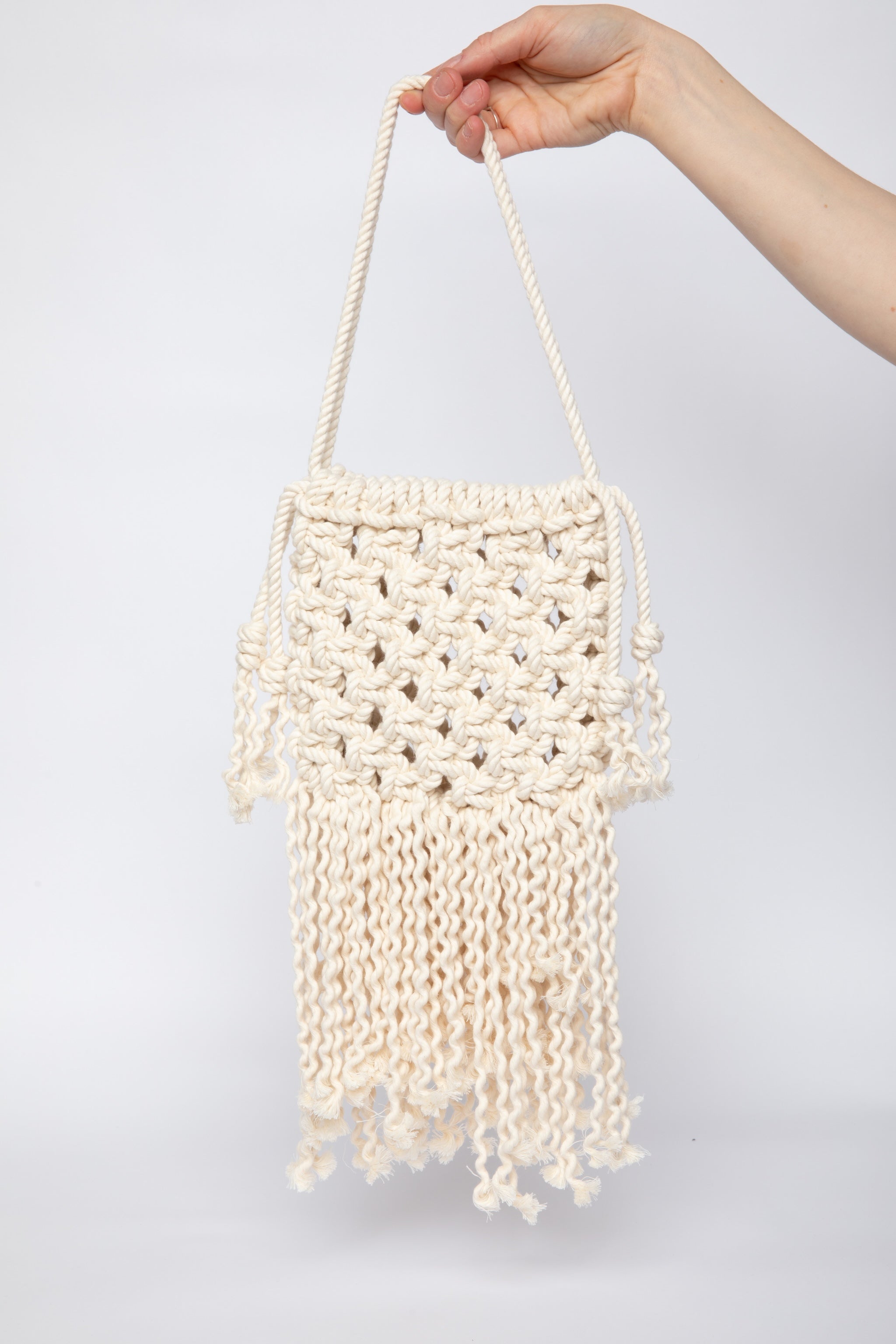 Lunakram Cream Knitted Bag