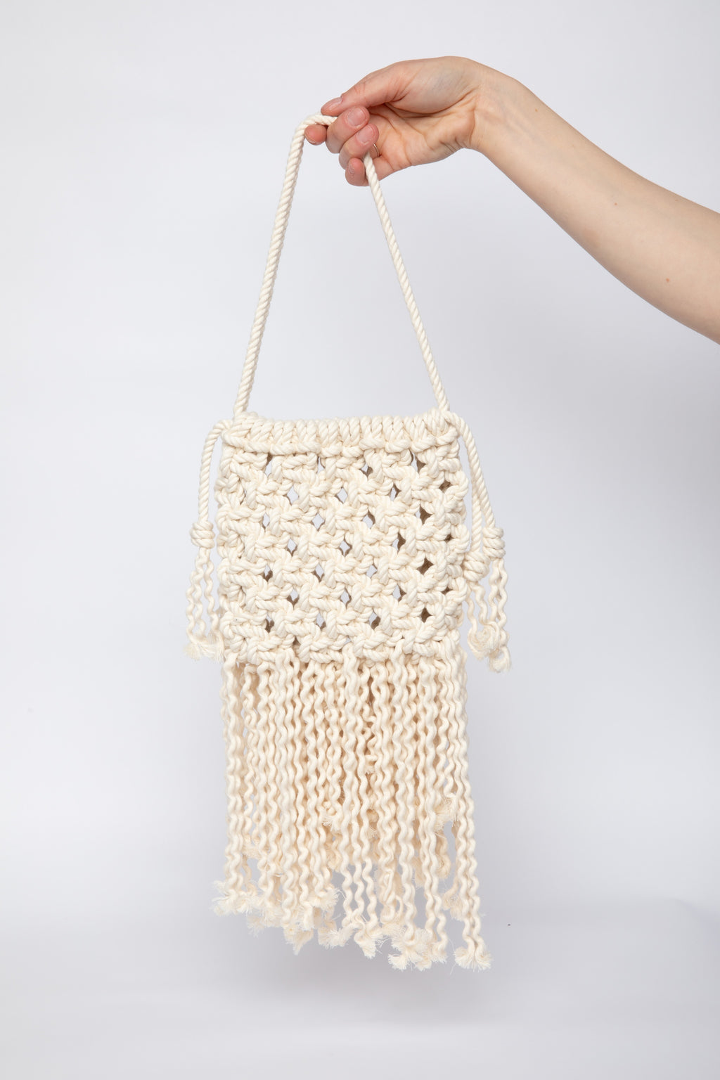 Lunakram Cream Knitted Bag