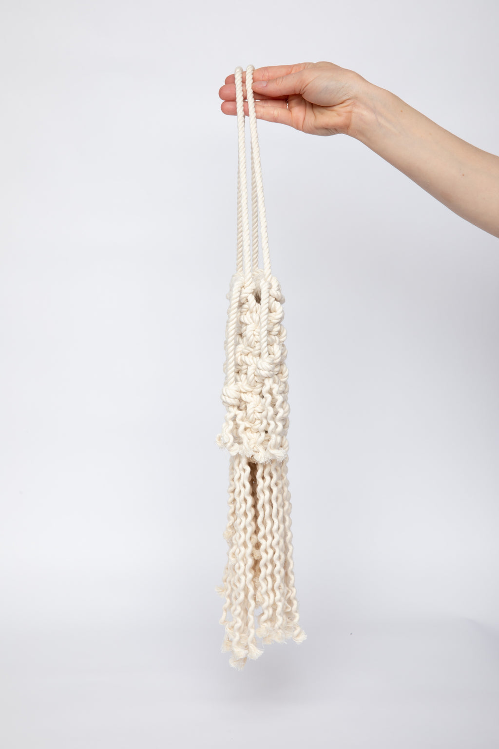 Lunakram Cream Knitted Bag