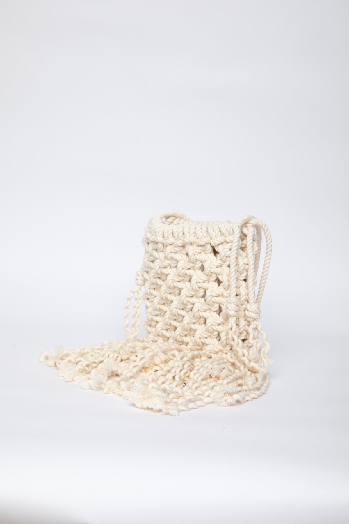 Lunakram Cream Knitted Bag