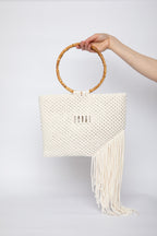 Lunakram Cream Knitted Bag