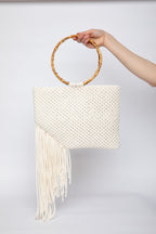 Lunakram Cream Knitted Bag