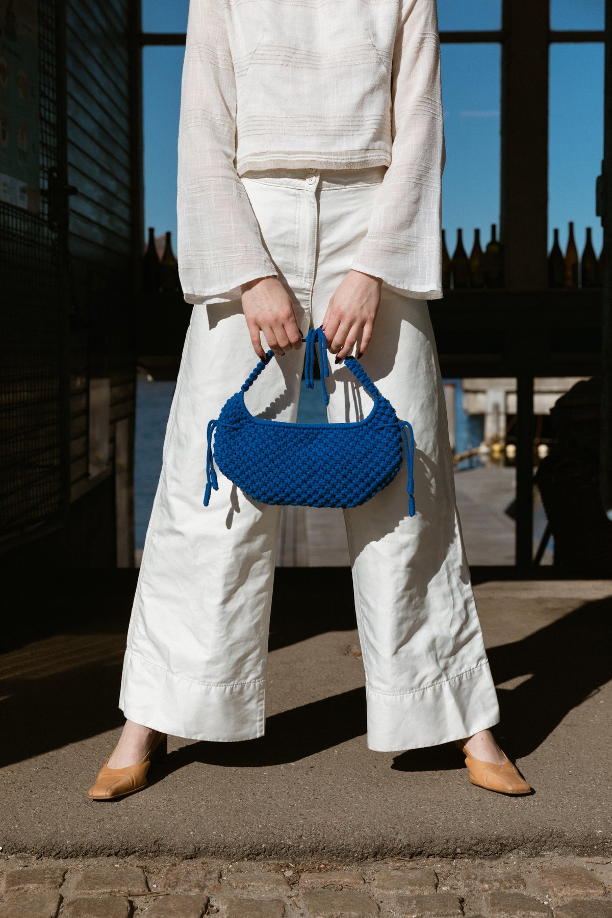 Lunakram Cobalt Blue Knitted Bag