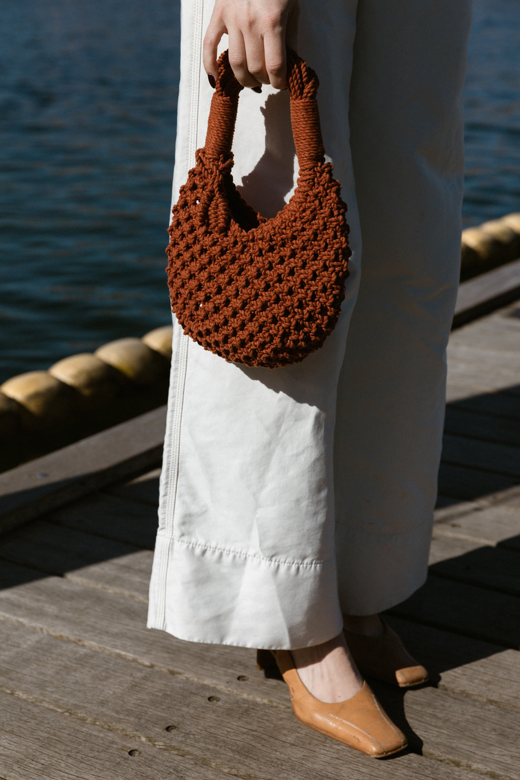 Lunakram Rusty Brick Knitted Bag