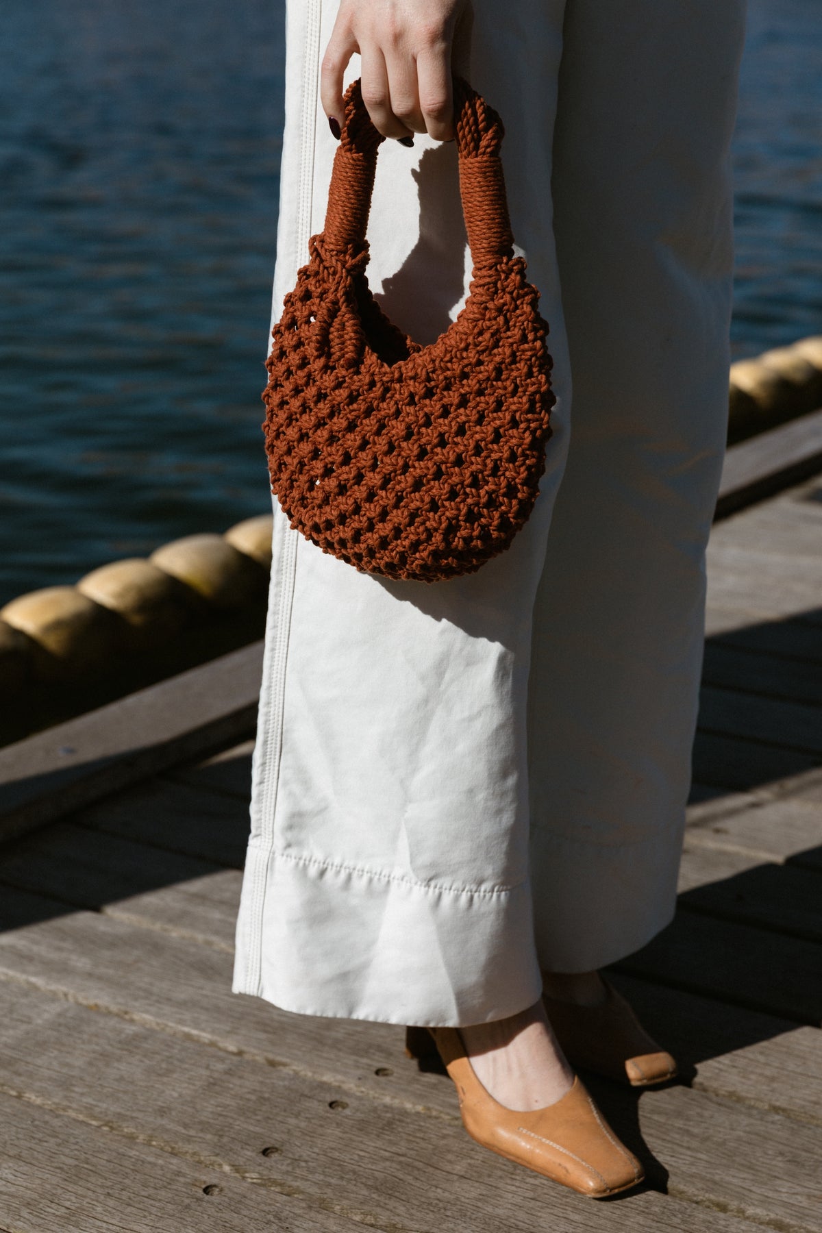 Lunakram Rusty Brick Knitted Bag