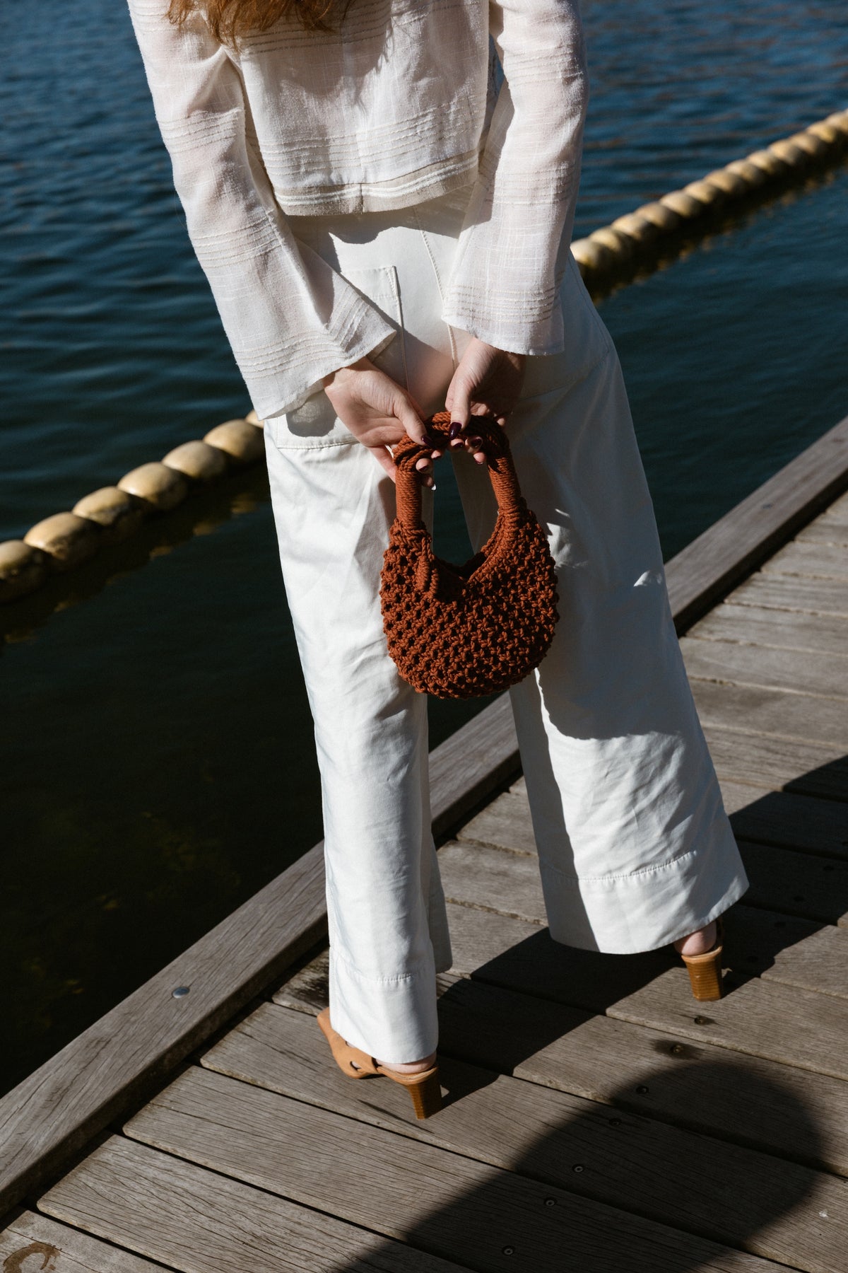 Lunakram Rusty Brick Knitted Bag