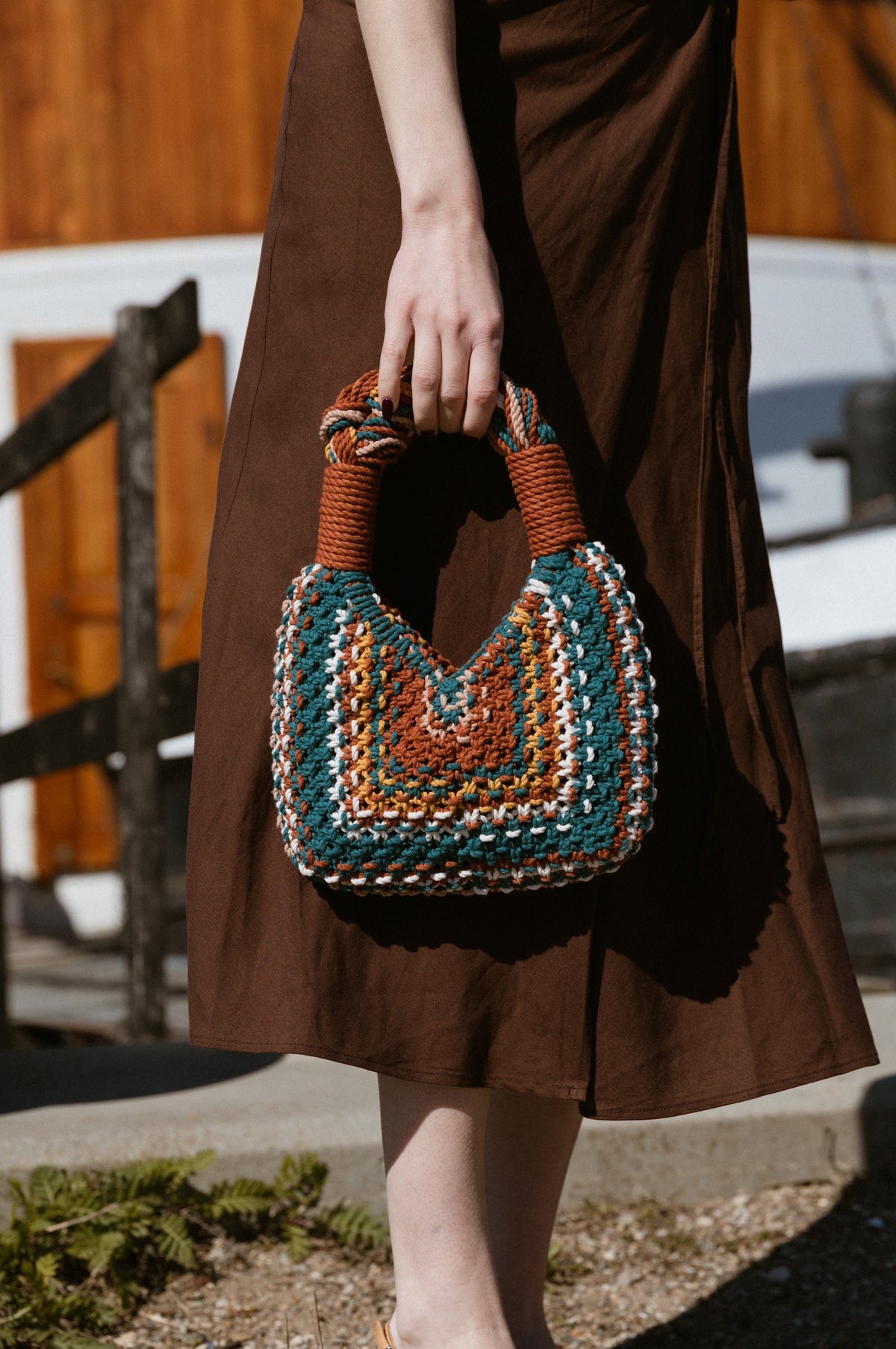 Lunakram Multicolor Tribe Knitted Bag